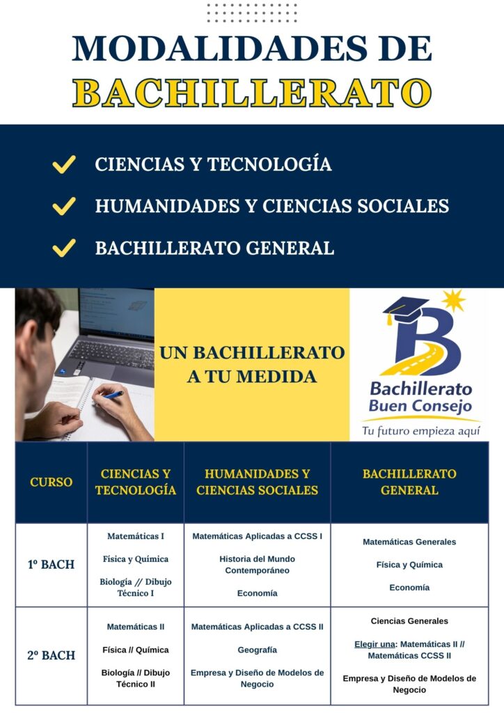 El Colegio Buen Consejo de Madrid amplía su oferta educativa con el nuevo Bachillerato General